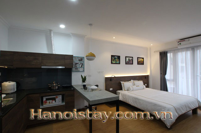 Căn hộ Studio đầy đủ nội thất, mới hoàn thiện cho thuê tại Lê Văn Hưu, Hoàn Kiếm 7