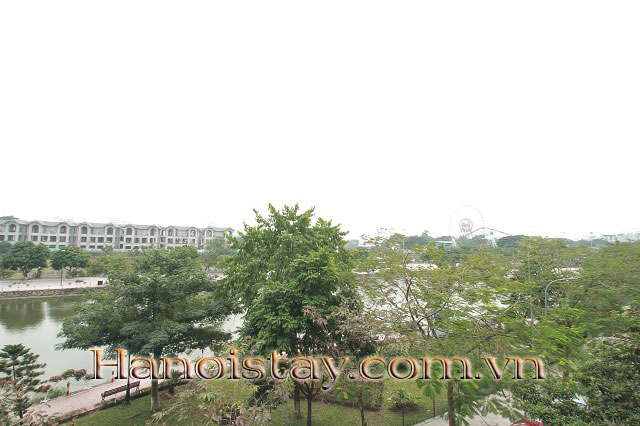 Căn hộ dịch vụ 2 phòng ngủ 110m2 quận Tây Hồ cho thuê, ban công thoáng mát 10