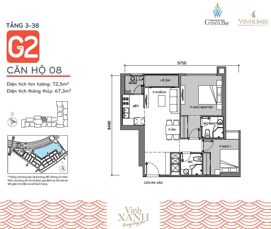 Căn hộ Vinhome Greenbay Mễ Trì cho thuê dài hạn và ngắn hạn, full nội thất cao cấp 8