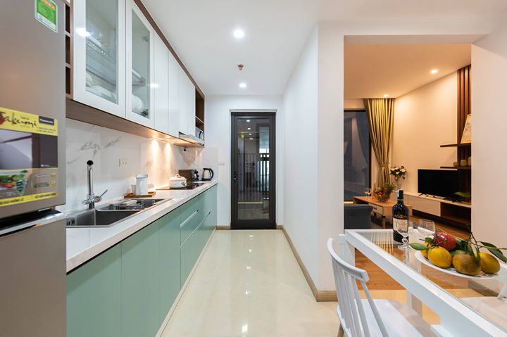 Căn hộ 1 phòng ngủ full đồ mới, view cực đẹp cho thuê tại Sun Grand City - Ancora Residence 1