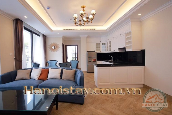 Cần cho thuê gấp căn hộ dịch vụ 2 ngủ View Hồ Tây thơ mộng tại Làng Yên Phụ 1