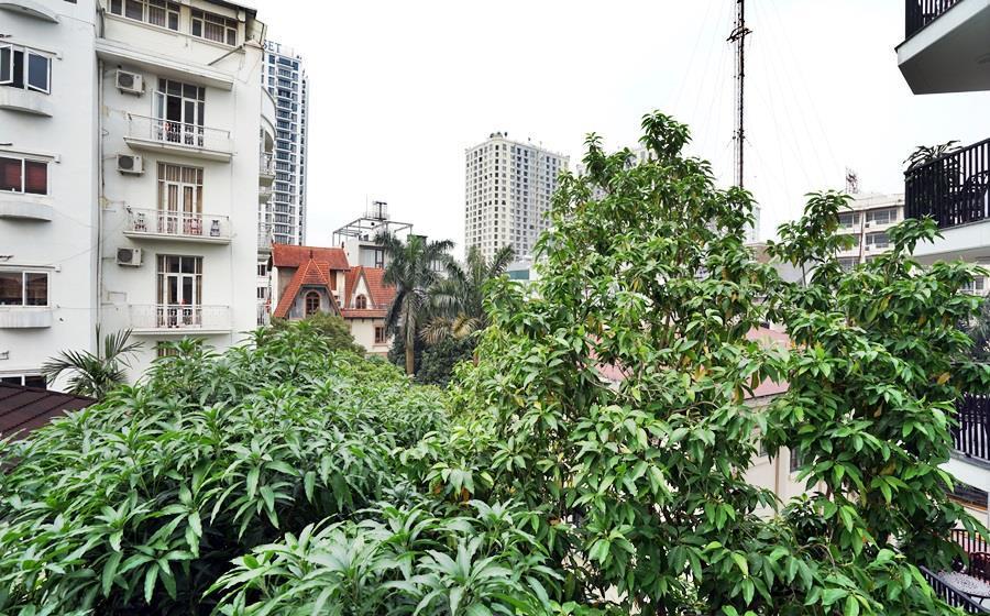 Cho thuê căn hộ dịch vụ cao cấp 2 phòng ngủ đầy đủ nội thất tại Tây Hồ, ban công rất đẹp 9