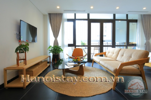 Căn hộ dịch vụ cho thuê, thiết kế hiện đại, phong cách phóng khoáng, không gian mở 1