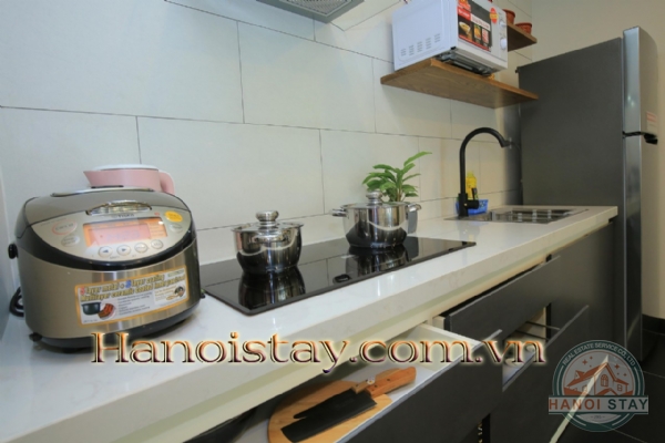 Căn hộ dịch vụ cho thuê, thiết kế hiện đại, phong cách phóng khoáng, không gian mở 6