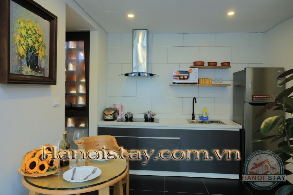 Căn hộ dịch vụ cho thuê, thiết kế hiện đại, phong cách phóng khoáng, không gian mở 15