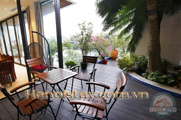 Hòa mình với thiên nhiên Hồ Tây tại căn hộ dịch vụ cho thuê tại Làng Yên Phụ quận Tây Hồ 4