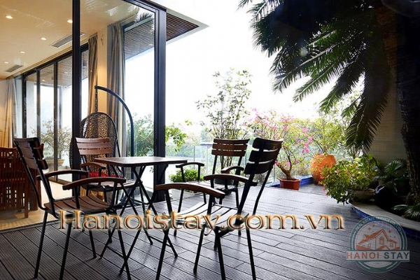 Hòa mình với thiên nhiên Hồ Tây tại căn hộ dịch vụ cho thuê tại Làng Yên Phụ quận Tây Hồ 8