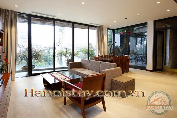 Hòa mình với thiên nhiên Hồ Tây tại căn hộ dịch vụ cho thuê tại Làng Yên Phụ quận Tây Hồ 9