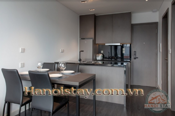 Cho thuê căn hộ 1 PN đường Xuân Diệu, Tây Hồ độc đáo với phong cách color block 5