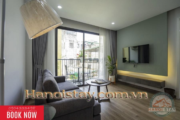 Cho thuê căn hộ 1PN cao cấp Yên Phụ, Tây Hồ, phù hợp người nước ngoài 2