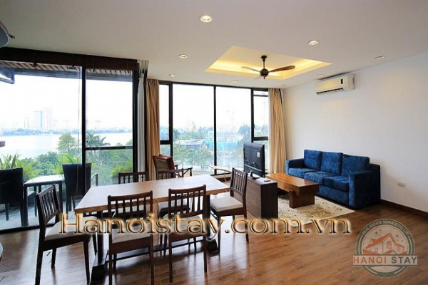 Cho thuê Căn hộ 2 phòng ngủ view hồ, đầy đủ tiện nghi KV Quảng Khánh, Tây Hồ 12