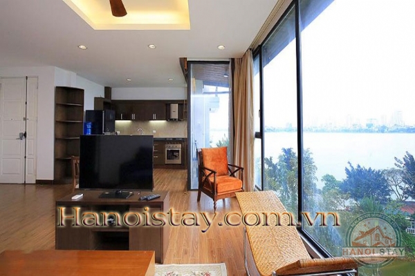 Cho thuê Căn hộ 2 phòng ngủ view hồ, đầy đủ tiện nghi KV Quảng Khánh, Tây Hồ 15