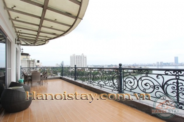 Cho thuê căn hộ dịch vụ cao cấp 3PN view hồ tây lãng mạn kv Xuân Diệu, Tây hồ với ban công lớn 17