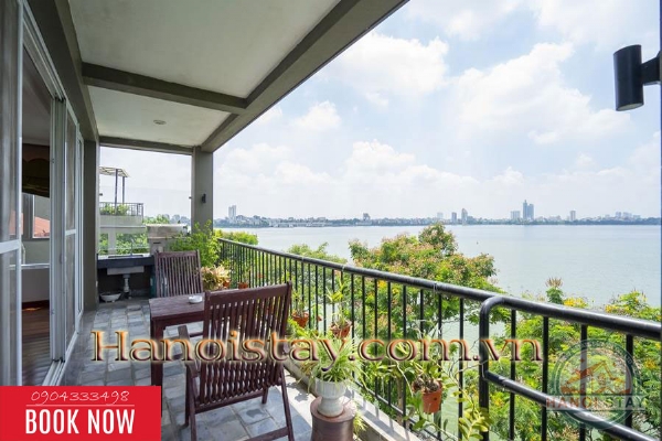 Cho thuê căn hộ Tây Hồ, sang, xịn, tiện nghi, với 3 PN cùng view hồ Tây đắt giá 9