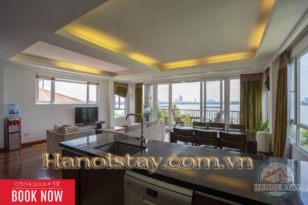 Cho thuê căn hộ Tây Hồ, sang, xịn, tiện nghi, với 3 PN cùng view hồ Tây đắt giá 14