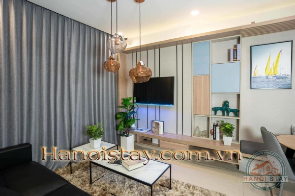 Cho thuê hoặc Bán căn hộ tiện nghi 2PN tòa T8 - Vinhomes Times City, Tối đa không gian 9