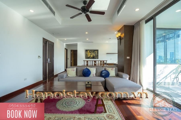 Cho thuê căn hộ 4PN Siêu Rộng view Hồ tây tại Tây Hồ 3