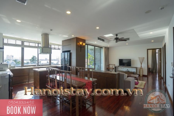 Cho thuê căn hộ 4PN Siêu Rộng view Hồ tây tại Tây Hồ 9