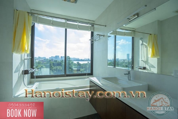 Cho thuê căn hộ 4PN Siêu Rộng view Hồ tây tại Tây Hồ 21