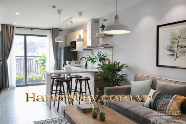 Cho thuê căn hộ dịch vụ cao cấp với 1 phòng ngủ gần văn miếu Quốc Tử Giám 3