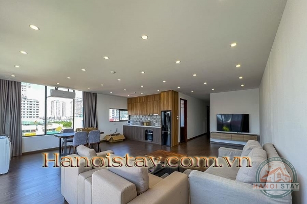 Cho thuê căn hộ dich vụ 2 phòng ngủ view siêu đẹp tại trung tâm quận Hồ Tây 3