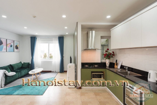 Cho thuê căn hộ 1Pn tại Quan Hoa, Cầu Giấy, Nội thất đẹp, Giá hợp lý 9