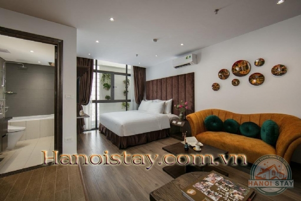 Cho thuê căn hộ 1 phòng ngủ hiện đại và đầy đủ nội thất tại Cầu Giấy, Hà Nội 5
