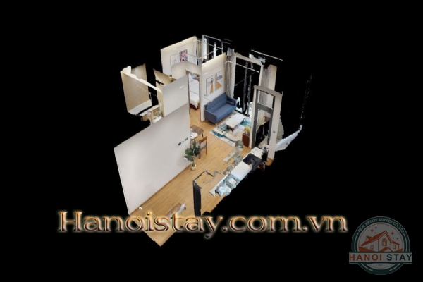 Căn hộ Vinhome Metropolis đầy đủ tiện ích cho thuê, diện tích 55m2, 1 phòng ngủ 2