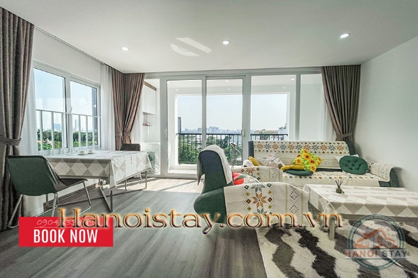 Cho thuê Căn hộ 1PN, Tô Ngọc Vân, Tây Hồ: Ban công rộng, view hồ đẹp, thiết kế tinh tế. 3