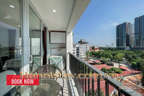 Cho thuê Căn hộ 1PN, Tô Ngọc Vân, Tây Hồ: Ban công rộng, view hồ đẹp, thiết kế tinh tế. 12