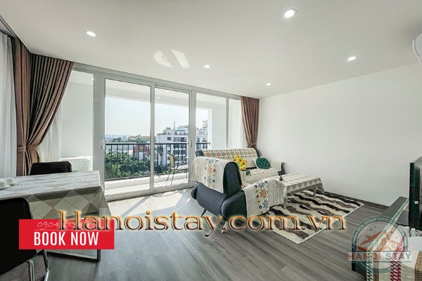 Cho thuê Căn hộ 1PN, Tô Ngọc Vân, Tây Hồ: Ban công rộng, view hồ đẹp, thiết kế tinh tế. 14